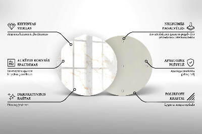 Unterlage für Kerzen Eleganter Marmorstein