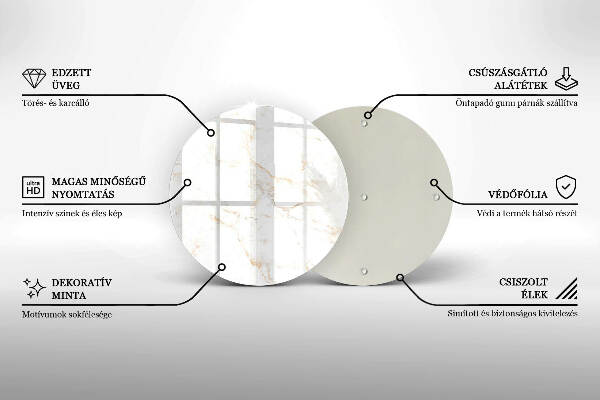 Unterlage für Kerzen Eleganter Marmorstein