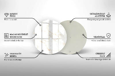 Unterlage für Kerzen Eleganter Marmorstein