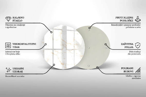 Unterlage für Kerzen Eleganter Marmorstein