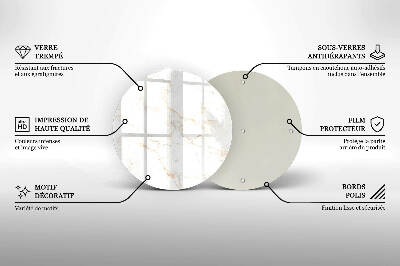 Unterlage für Kerzen Eleganter Marmorstein