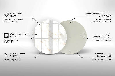 Unterlage für Kerzen Eleganter Marmorstein
