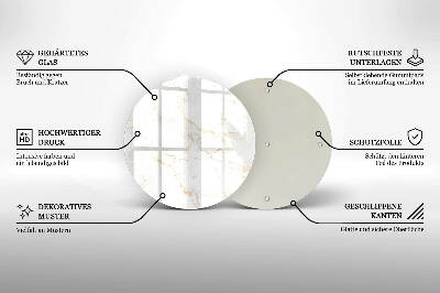 Unterlage für Kerzen Eleganter Marmorstein