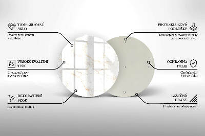 Unterlage für Kerzen Eleganter Marmorstein