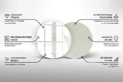 Unterlage für Kerzen Eleganter Marmorstein