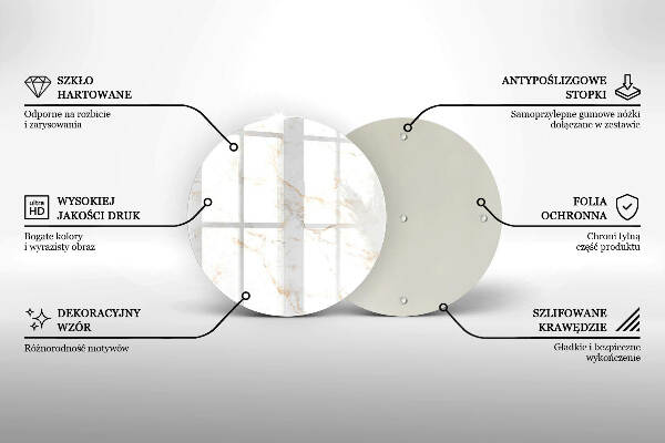 Unterlage für Kerzen Eleganter Marmorstein