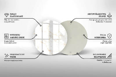 Unterlage für Kerzen Eleganter Marmorstein