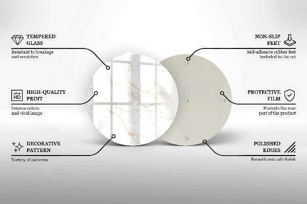 Unterlage für Kerzen Eleganter Marmorstein