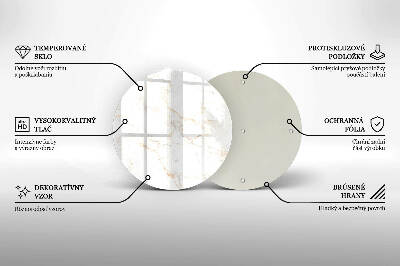Unterlage für Kerzen Eleganter Marmorstein