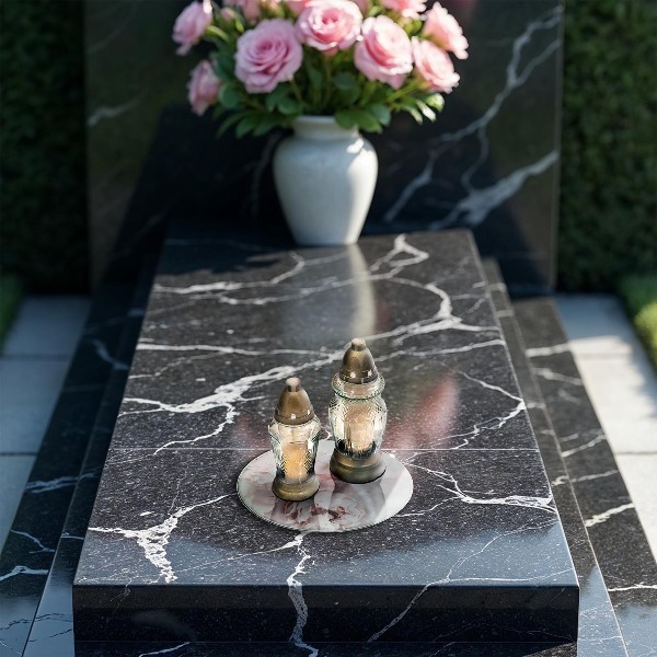 Unterlage für Kerzen Pastellfarbene Pfingstrosen