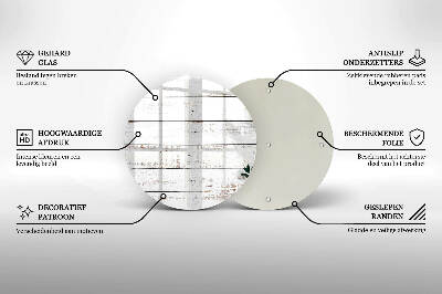 Unterlage für Kerzen Alte Bretter und Blätter