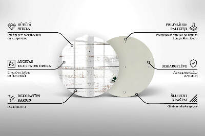 Unterlage für Kerzen Alte Bretter und Blätter