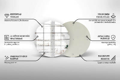 Unterlage für Kerzen Alte Bretter und Blätter