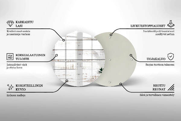 Unterlage für Kerzen Alte Bretter und Blätter