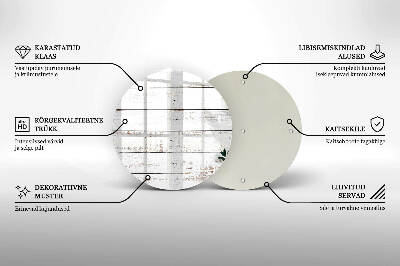 Unterlage für Kerzen Alte Bretter und Blätter