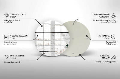Unterlage für Kerzen Alte Bretter und Blätter