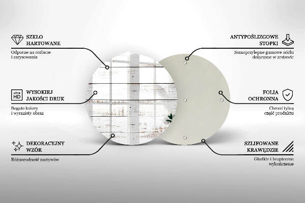 Unterlage für Kerzen Alte Bretter und Blätter