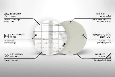 Unterlage für Kerzen Alte Bretter und Blätter