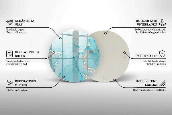 Grabkerzen Unterlage Abstrakter Stein