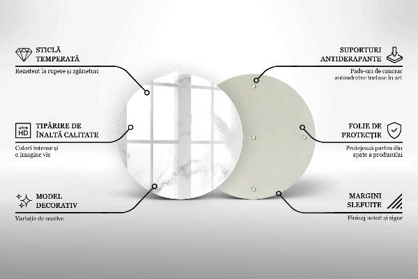 Unterlage für Kerzen Moderner Marmor