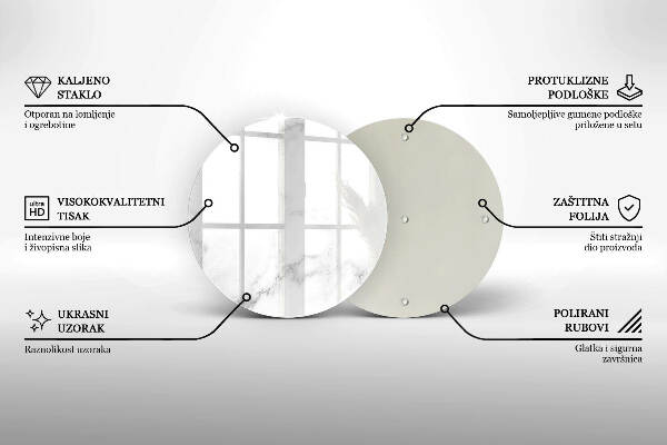 Unterlage für Kerzen Moderner Marmor
