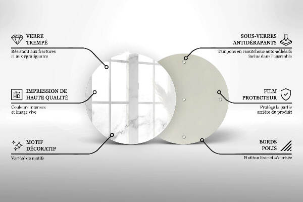 Unterlage für Kerzen Moderner Marmor