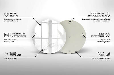 Unterlage für Kerzen Moderner Marmor