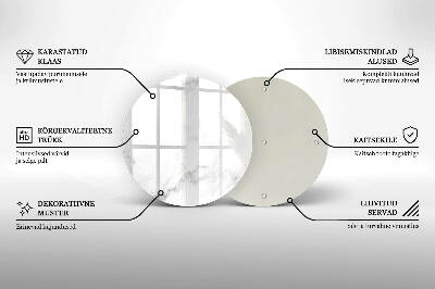 Unterlage für Kerzen Moderner Marmor