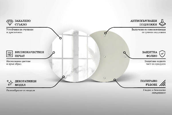 Unterlage für Kerzen Moderner Marmor