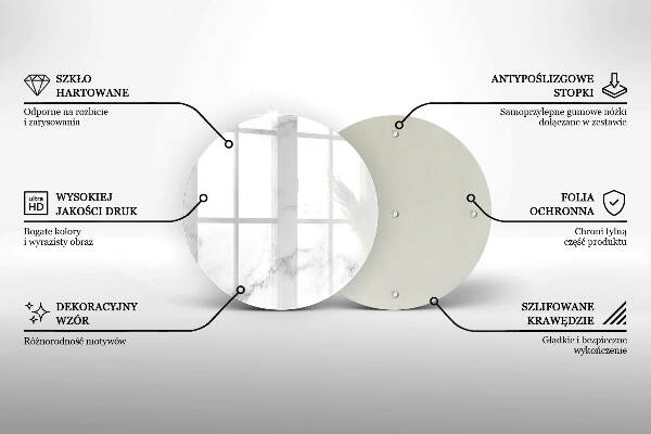 Unterlage für Kerzen Moderner Marmor
