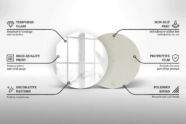Unterlage für Kerzen Moderner Marmor