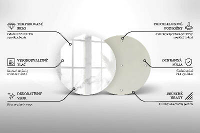Unterlage für Kerzen Moderner Marmor