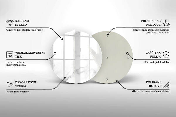 Unterlage für Kerzen Moderner Marmor