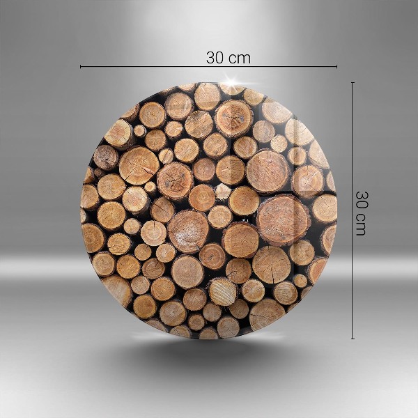 Unterlage für Kerzen Baumstämme