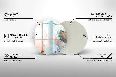 Unterlage für Kerzen Abstrakter Marmor