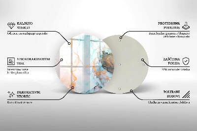 Unterlage für Kerzen Abstrakter Marmor