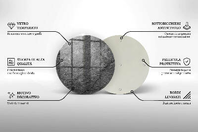 Unterlage für Kerzen Steintextur