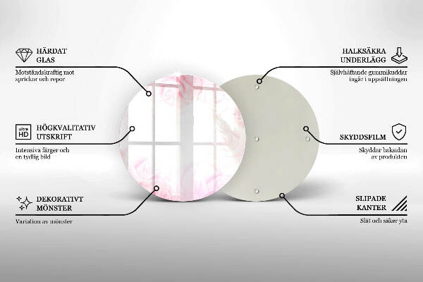 Unterlage für Kerzen Hintergrund mit zarten Rosen