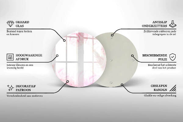 Unterlage für Kerzen Hintergrund mit zarten Rosen