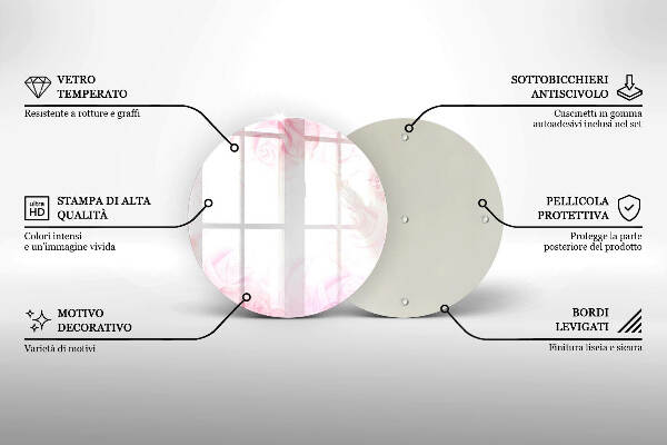 Unterlage für Kerzen Hintergrund mit zarten Rosen