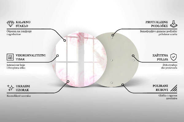 Unterlage für Kerzen Hintergrund mit zarten Rosen
