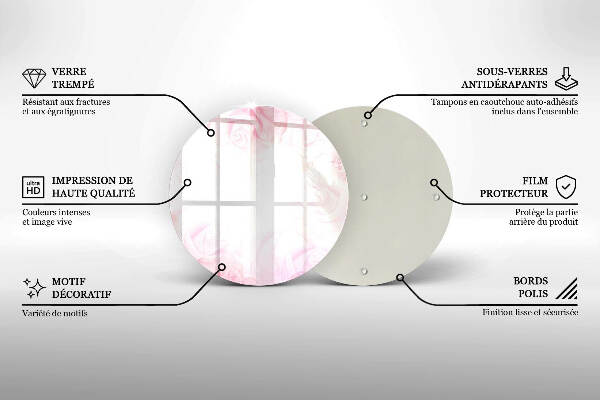Unterlage für Kerzen Hintergrund mit zarten Rosen