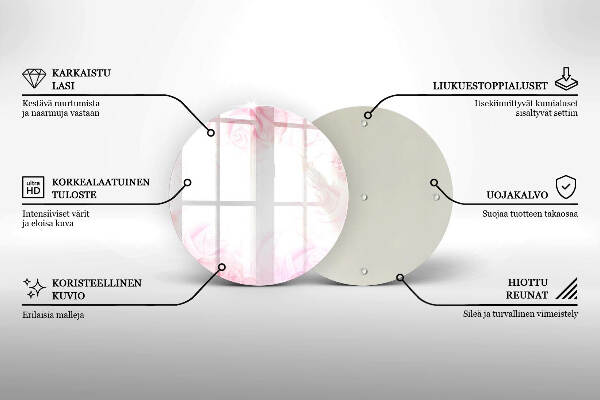 Unterlage für Kerzen Hintergrund mit zarten Rosen