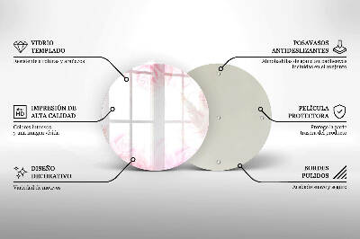 Unterlage für Kerzen Hintergrund mit zarten Rosen