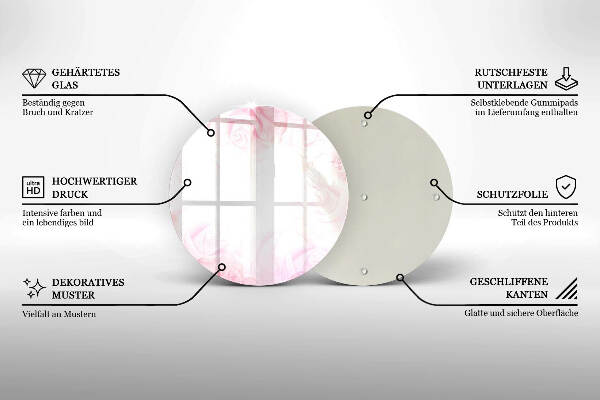 Unterlage für Kerzen Hintergrund mit zarten Rosen