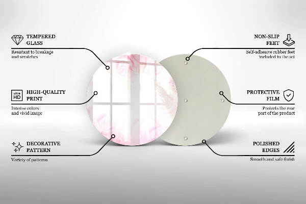 Unterlage für Kerzen Hintergrund mit zarten Rosen