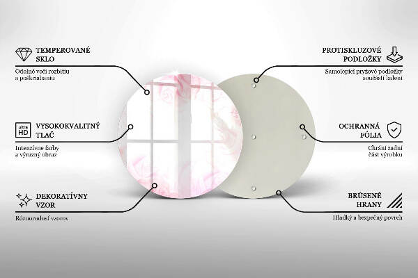 Unterlage für Kerzen Hintergrund mit zarten Rosen
