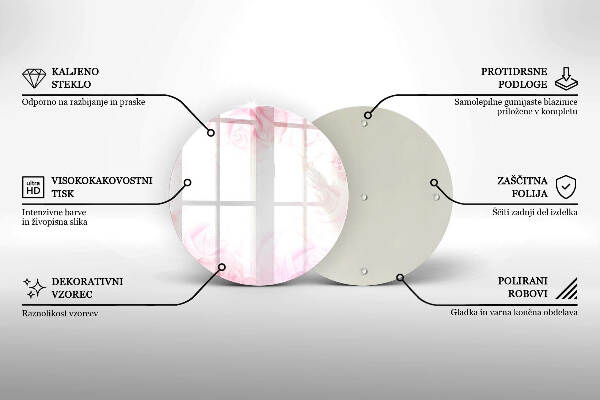 Unterlage für Kerzen Hintergrund mit zarten Rosen