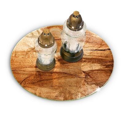 Unterlage für Kerzen Holzbrettstruktur