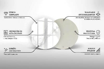 Unterlage für Kerzen Marmorstein-Hintergrund